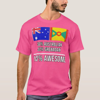 50 Australian 50 Grenadan 100 Awesome Gift for Gre T-Shirt