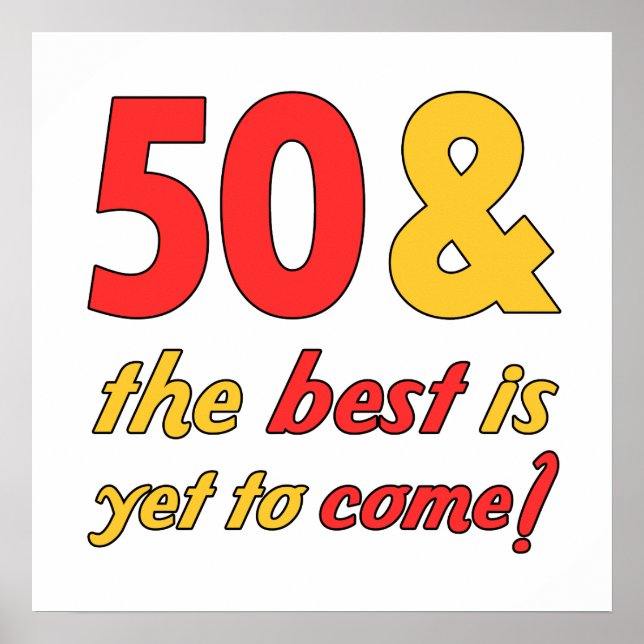 50 Best Birthday Gifts Poster (Front)