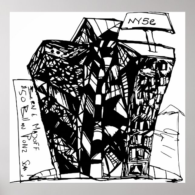 50 BILLION DOLLAR PONZI SCAM POSTER (Front)