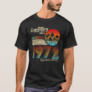 50. Birthday 50 Legendary Since August 1972 Gift T-Shirt