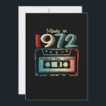 50 Birthday Gifts Year Old Made in 1972 Cassette Save The Date<br><div class="desc">Made in 1972 retro cassette tape is great birthday gifts idea for men women,  celebrate 50th birthday for your friends,  family with this. Get the 1972 50th birthday apparel makes for your dad,  mum,  brother,  sister,  husband,  wife,  girlfriend,  boyfriend</div>