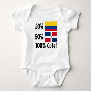 50% Colombian 50% Dominican 100% Cute Baby Bodysuit