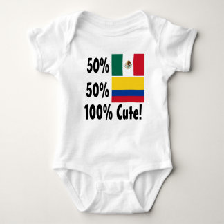50% Colombian 50% Mexican 100% Cute Baby Bodysuit