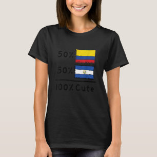 50 Colombian Plus 50 Salvadorian Equals 100 Cute F T-Shirt