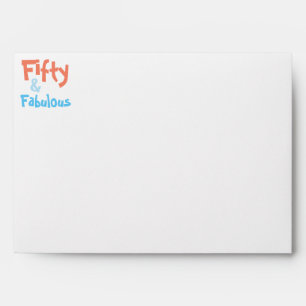 50 & Fabulous 50th Birthday Envelope