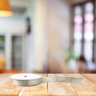 50 & Fabulous 50th Birthday Gold Decorative Swirls Satin Ribbon