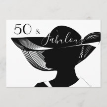 50 & Fabulous | B&W elegant art deco design