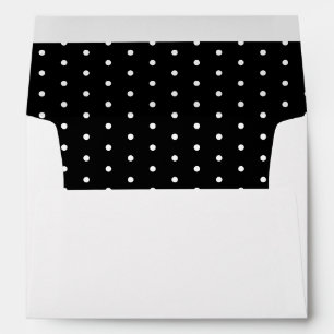 50 & Fabulous Birthday Black White Return Address Envelope