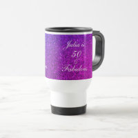 50 Fabulous Birthday Gift Pink Purple Glitter