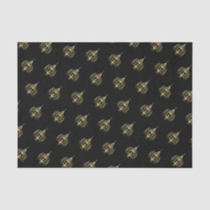 50 & Fabulous Birthday Golden Chandeliers Tissue Paper