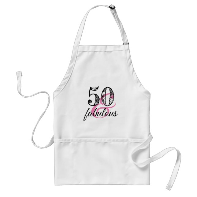 50 & Fabulous Birthday Party Standard Apron (Front)