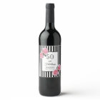 50 fabulous birthdaypink roses black white stripes