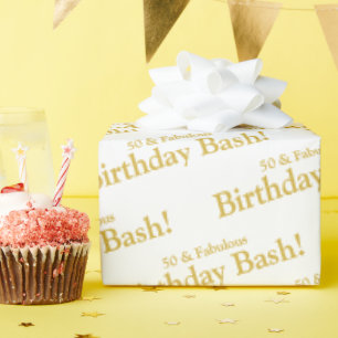 50 & Fabulous Customisable Wrapping Paper