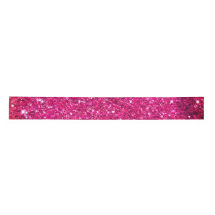50& Fabulous Gold Hot Pink Glittery Glam  Satin Ribbon