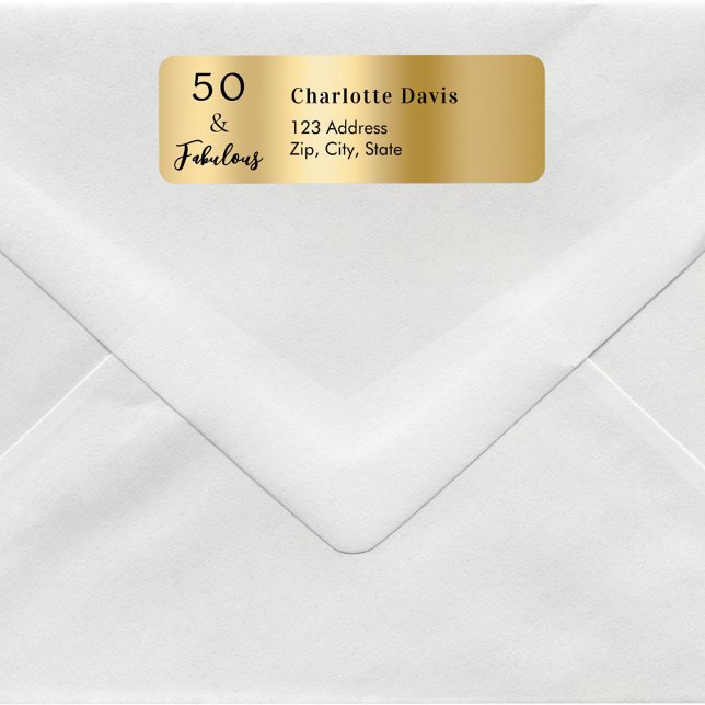 50 Fabulous Gold Return Address (Creator Uploaded)