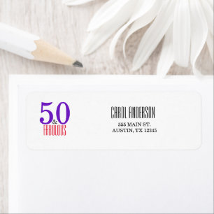 50 & Fabulous Milestone Birthday