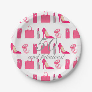 50 & Fabulous paper plate