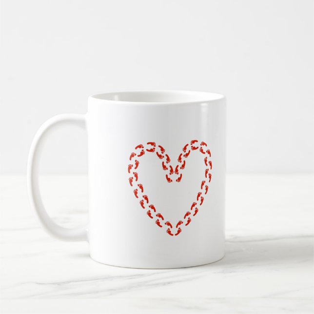 50 Feet of Love Red Mug (Left)