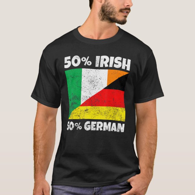 50 Irish 50 German Irish T-Shirt (Front)
