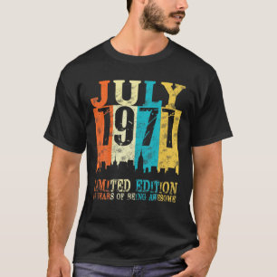 50 Limited Edition, Made In July 1971 50Th Birthda T-Shirt