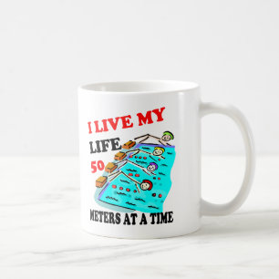 50 metres at a time coffee mug