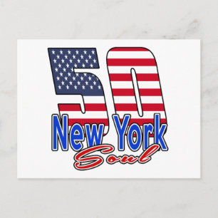 50 New York Soul Birthday Designs Postcard