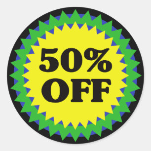 50% OFF RETAIL SALE Sticker