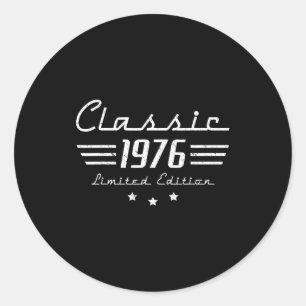 50 Old Vintage Classic Car Round Sticker