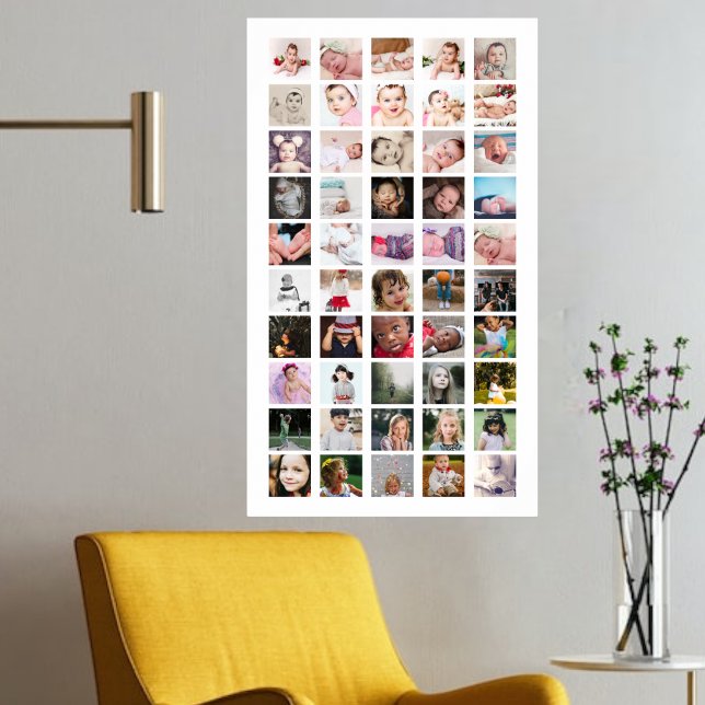 50 Photo Collage Personalised Poster (Creator Uploaded)