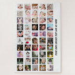 50 Photo Collage unique personalised DIY Jigsaw Puzzle<br><div class="desc">50 Photo Collage unique personalised DIY made by you puzzle - make your own one of a kind jigsaw puzzle from Ricaso</div>