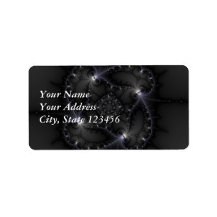 50 Shades Of Grey - Fractal Art Label