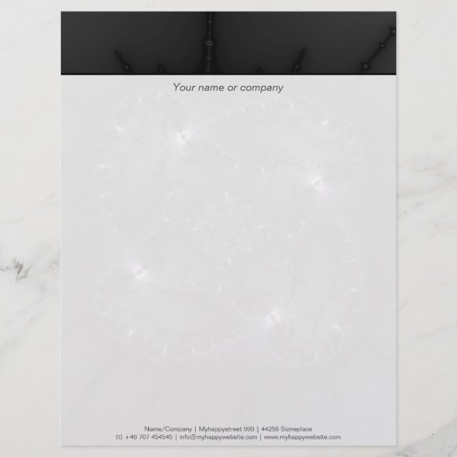 50 Shades Of Grey - Fractal Art Letterhead Design (Front)