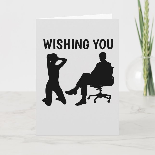 50 shades of happy greeting card (Front)