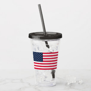 50-Star American Flag: Old Glory Stars and Stripes Acrylic Tumbler