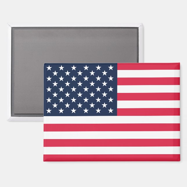 50-Star American Flag: Old Glory Stars and Stripes Magnet (Front/Back)