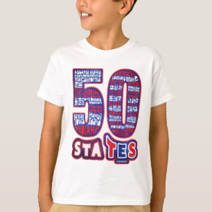 50 STATES THE USA T-Shirt