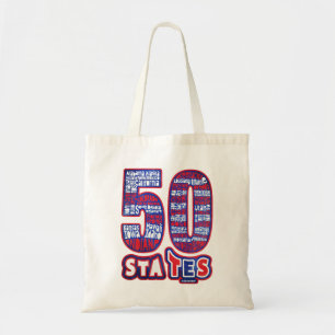 50 STATES THE USA TOTE BAG