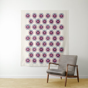 50 States United States of America Patriotic Tapestry