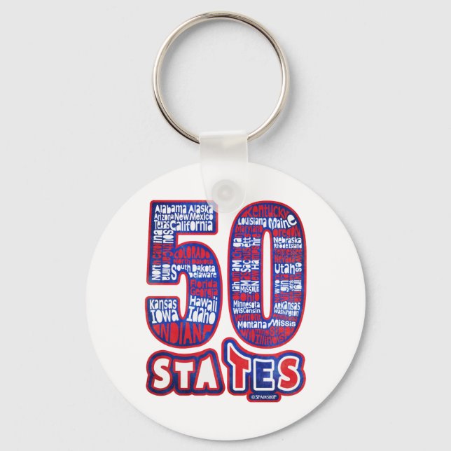 50 STATES USA KEY RING (Front)
