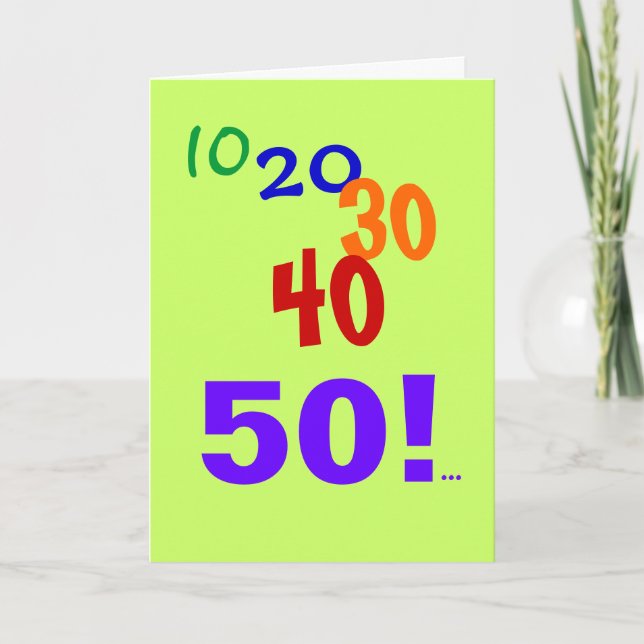 50 Still Accounting Accountant CPA 50th Birthday Card (Front)