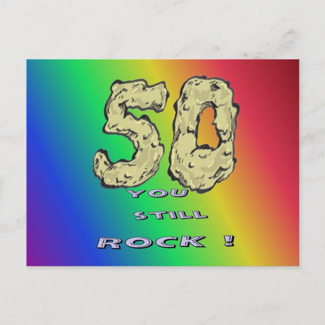50 th Anniversary Rainbow Postcard (Front)