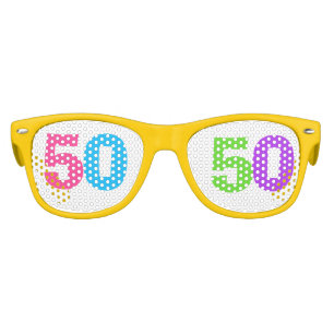 50 th BIRTHDAY PARTY, FUN 50 Kids Sunglasses
