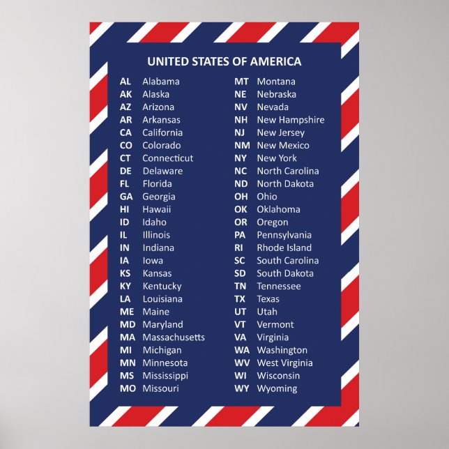 50 United States of America Poster (Front)