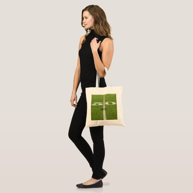 50 Yard Line Green Field Football Game Day Tote Bag (Front (Model))