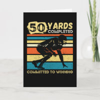 50 Yards Completed Football Birthday