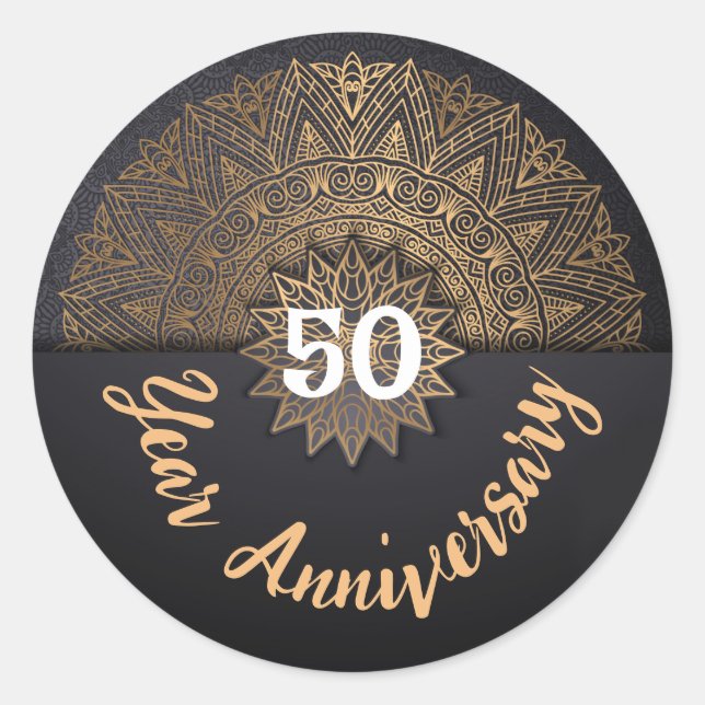 50 Year Anniversary Envelope Seal (Front)