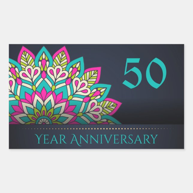 50 Year Anniversary Envelope Seal (Front)