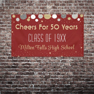 50 Year Celebration Class Reunion Banner