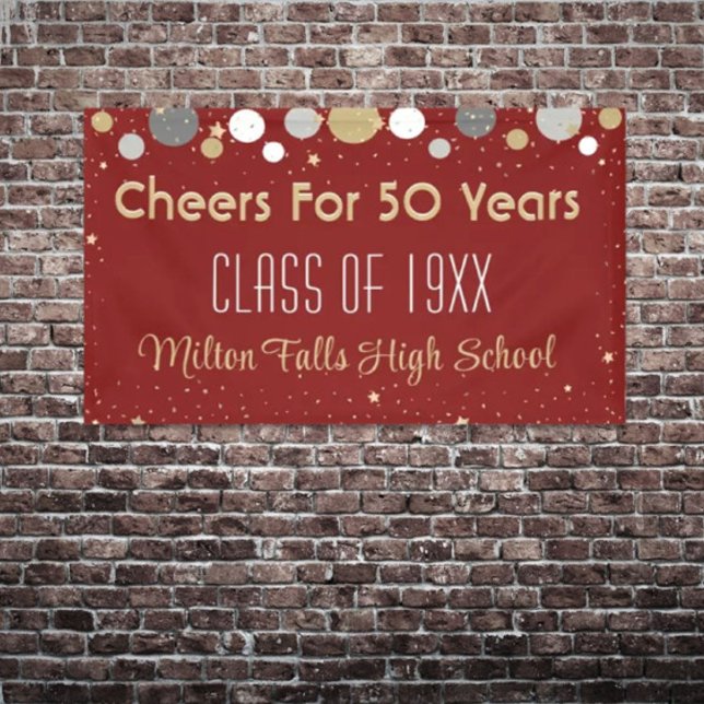 50 Year Celebration Class Reunion Banner (Creator Uploaded)