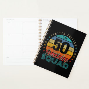 50 Year Old Birthday Vintage Planner